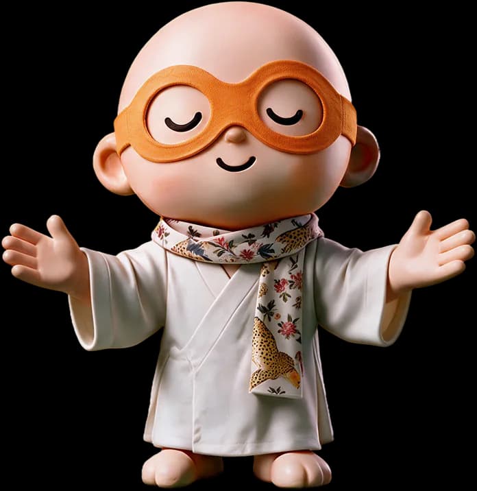 Wisebud, the InnerWise mascot, waving hello