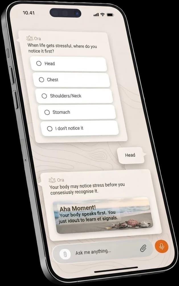 The InnerWise AI Companion chat on a phone